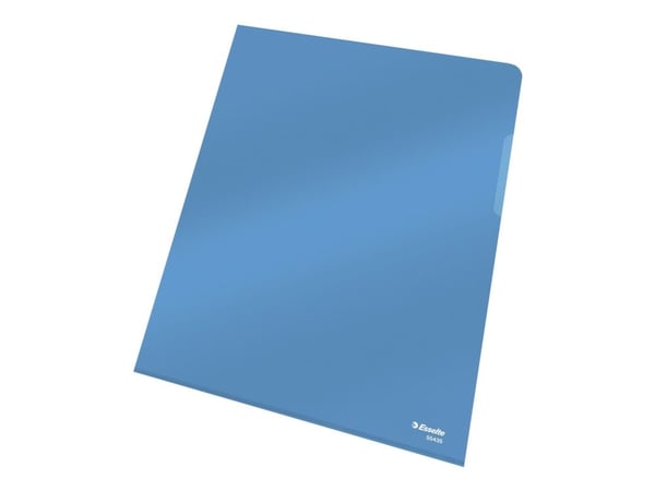 Esselte - L-formet mappe - for A4 (210 x 297 mm) - gjennomsiktig blå