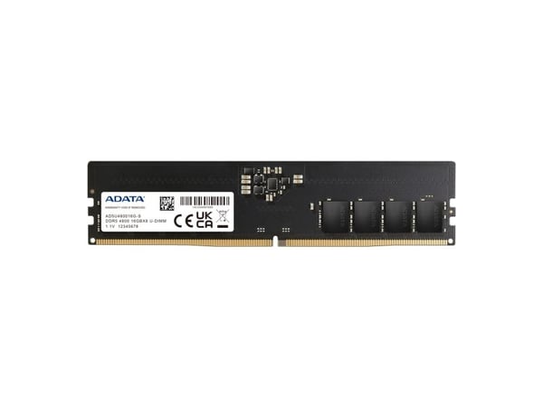 ADATA - DDR5 - sett - 32 GB: 2 x 16 GB - DIMM 288-pin - 4800 MHz / PC5-38400 - CL40 - 1.1 V - ikke-bufret - on-die ECC - svart