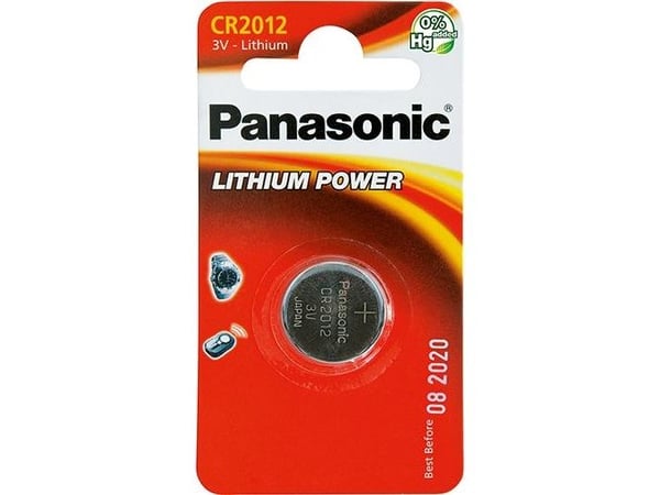 Panasonic litiumbatteri Power CR2012 (1 st)