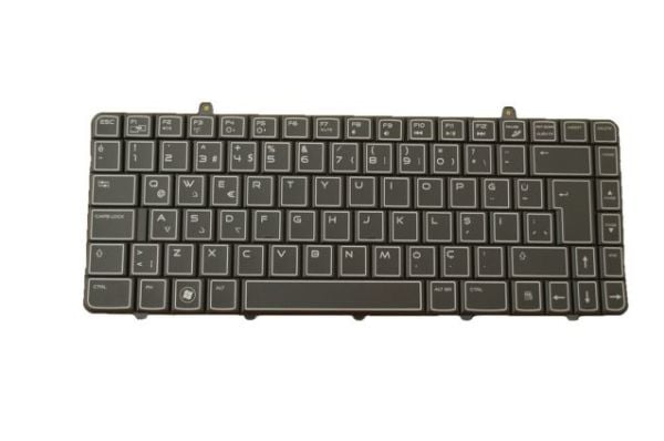 DELL 0V7KK, Tangentbord, Turkisk, Tangentbord med bakgrundsbelysning, DELL, Alienware M11X R2/R3