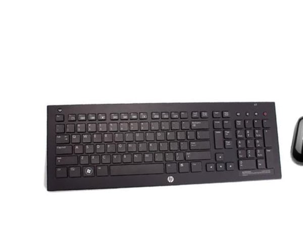 HP 628688-BB1, Full størrelse (100 og), Trådløs, RF kabel-fri, Sort, Mus inkludert
