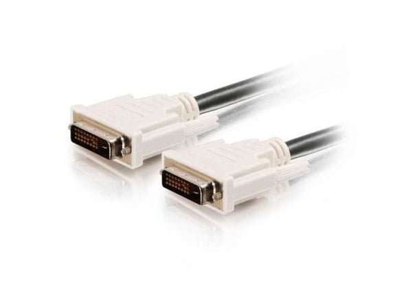 DELL 2m DVI-D, 2 m, DVI-D, DVI-D, Hankjønn, Hankjønn, Sort