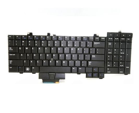 Dell - Tastatur - svart - oppusset - for Precision M6500, M6500 Covet