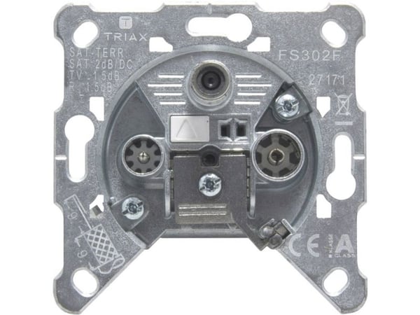 Triax FS 302 F SAT/TV/R, Harmaa, Sinkki, EN 50 083-1, EN 50 083-2, EN 50 083-4, 24 V, 0,5 A, -25 - 55 °C