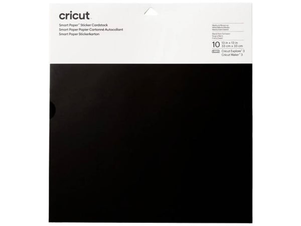 Cricut Smart Paper - Sticker paper - 210 g/m² - 10 ark - svart - card stock