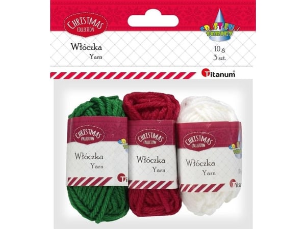 Titanum garn - 3x10g julefarger
