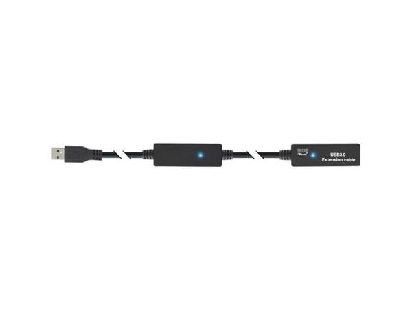 InLine 4043718235728, 15 m, USB A, USB A, USB 3.2 Gen 1 (3.1 Gen 1), Hankjønn/hunkjønn, Svart