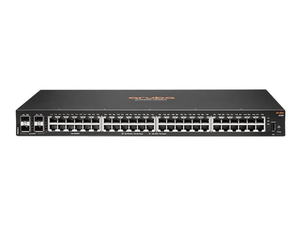 HPE Aruba 6000 48G 4SFP Switch - Switch - L3 - Styrt - 48 x 10/100/1000 + 4 x Gigabit SFP - side til side-luftflyt - rackmonterbar - AC 100 - 127 V...