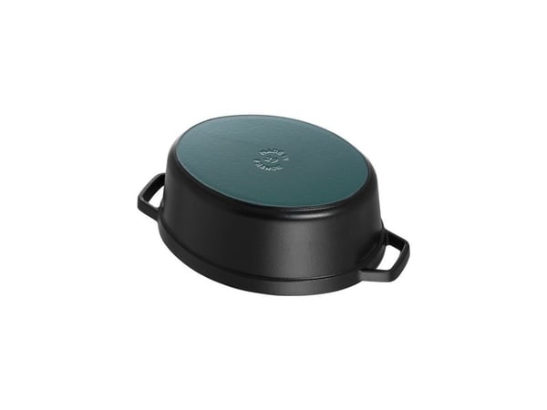 STAUB - Cocotte med lock - 29 x 15 cm - 4,25 L - oval - svart
