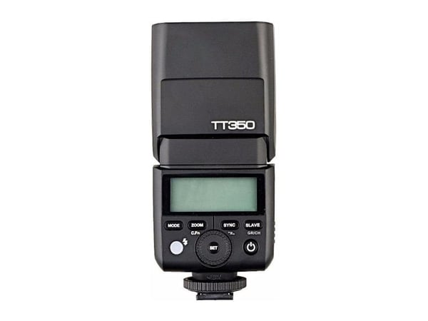 Godox TT350, 2,2 sek./side, 16 kanavaa, 210 g, Slave blitz