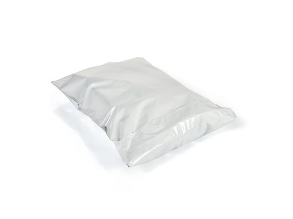 Coex Forsendelsespose, BNT, 50 µm, 400 x 600 mm, genanvendt LDPE, sort/hvid 2 permanente adh. luknin