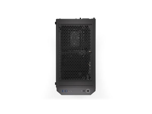 Endorfy signum 300 core - Mid tower - ATX - genomskinlig sidopanel (härdat glas) - ingen strömförsörjning (ATX) - svart - USB/ljud