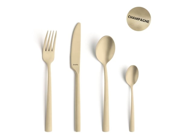 Amefa Manille - champagne-stonewash - 16 dele i vintage æske