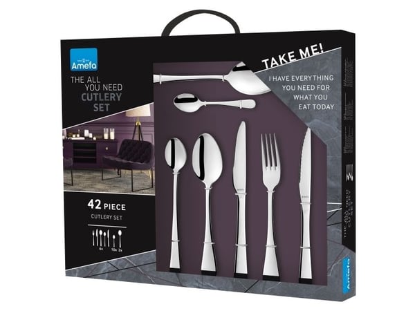 Amefa Rome 1256 - 42-pc All You Need set - Stainless steel -Mirror Finish
