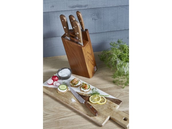 Richardson Sheffield  SCANDI - 5 pc knife block - wood