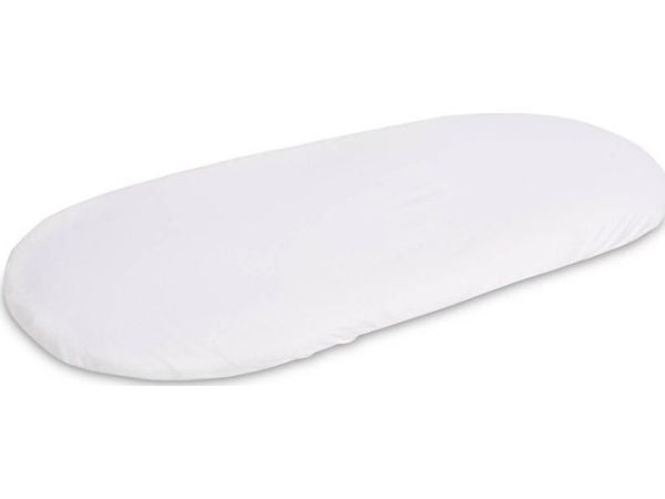 Sensillo jersey stellelaken til barnevogn hvit 90x40 cm