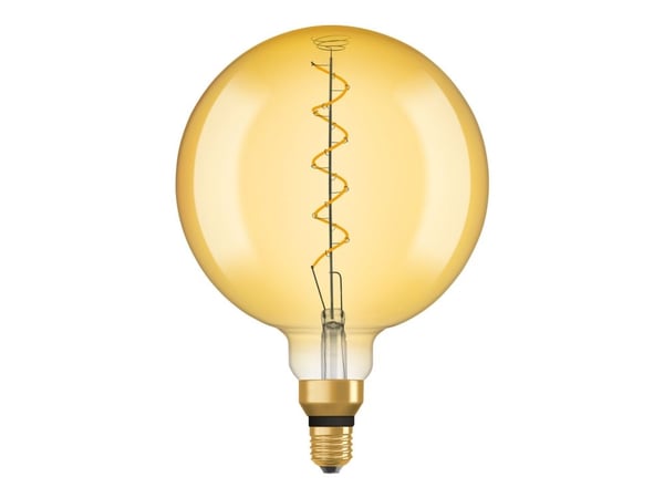 OSRAM Vintage 1906 - LED-filamentlyspære - form: globus - E27 - 5 W (ekvivalent 28 W) - klasse G - behagelig varmt lys - 2000 K