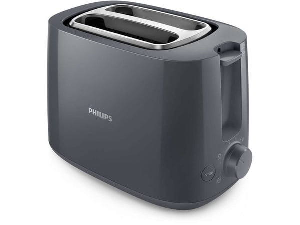 Philips Daily Collection HD2581/10, 2 viipale(i)ta, Harmaa, Muovi, Painikkeet, Rotaatio, 900 W, 220-240 V