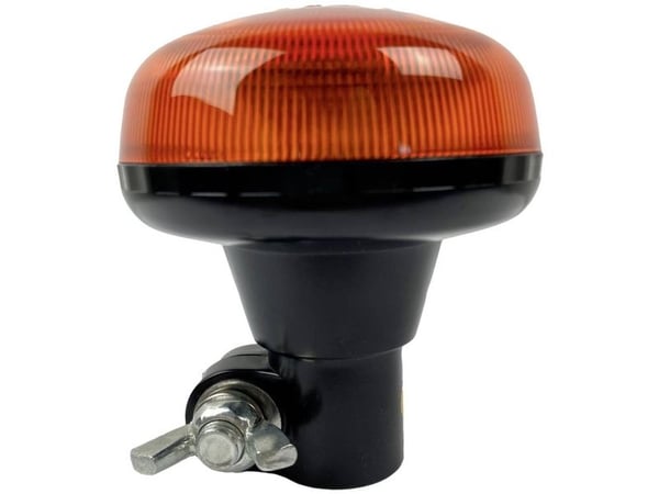 Berger & Schröter roterende varsellys LED Mini RKL fast 20305, 12 V/DC, 24 V/DC, fleksibel normholder, standard montering, oransje