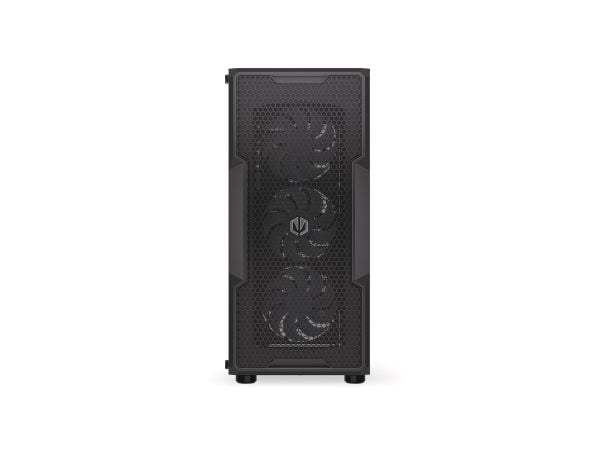 Endorfy Regnum 400 ARGB - PC-etui - ATX - sidepanel med vindu (herdet glass) - ingen strømforsyning (ATX) - svart - USB/lyd
