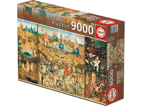 Educa Puzzle 9000 osaa Maanpäällisten ilojen puutarha