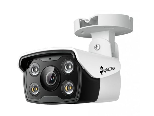 TP-Link VIGI C340, IP-sikkerhetskamera, Utendørs, Koblet med ledninger (ikke trådløs), Tak/vegg/stang, Sort, Hvit, Kule (form)