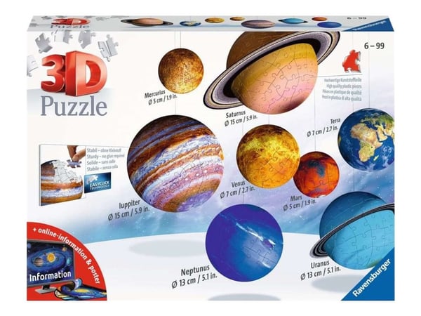 Ravensburger - Solar System - 3D-puslespill