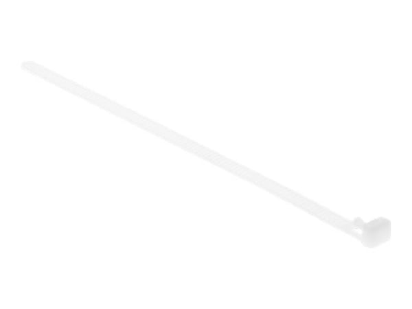 Delock kabelband återanvändbara L 200 x B 7,2 mm 100 stycken vita