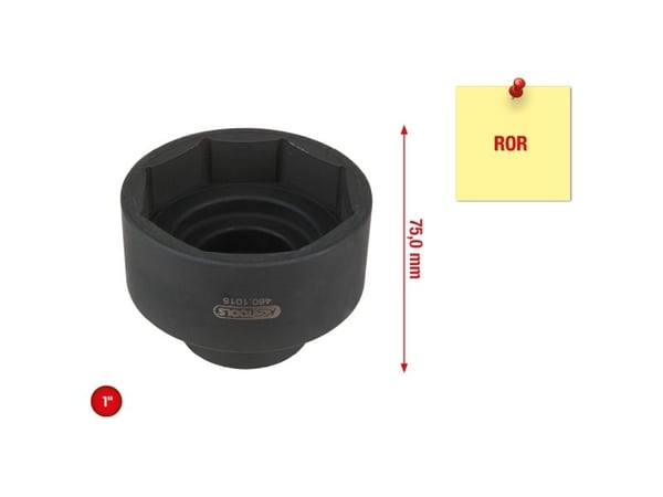 KS Tools 460.1015, Pistorasia, 1", 1 pää(t), Terästä, 1,35 kg