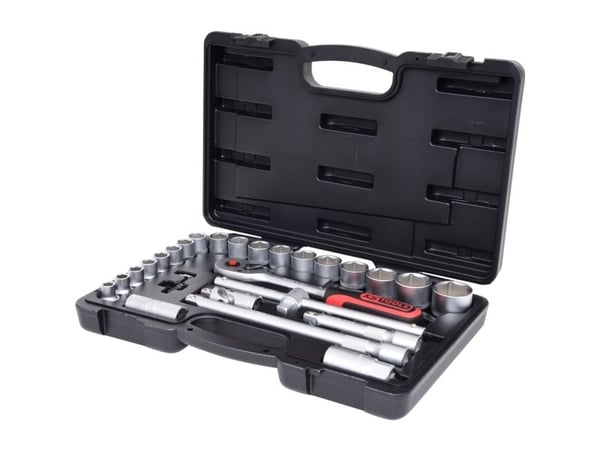 KS Tools 917.0728, Støpselsett, 1/2", 28 hoder, Kromvanadiumstål, 4,2 kg