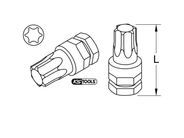 KS Tools 503.8171 503.8171 Torx-kärki 1 kpl