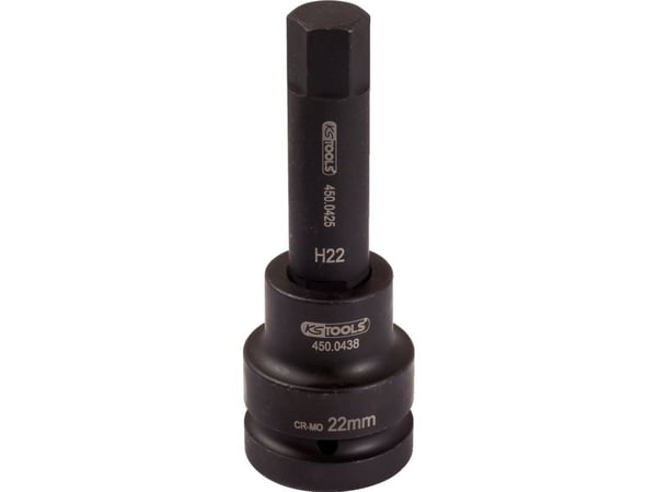 KS To-s 450.0497, Krafttop, 1 pää(t), 1", kromi m leveä, 51 mm, 145 mm