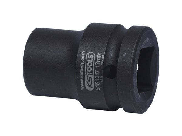 KS To-s 515.1319, Power top, Musta, 1 pää(t), 3/4", metrinen, 19 mm