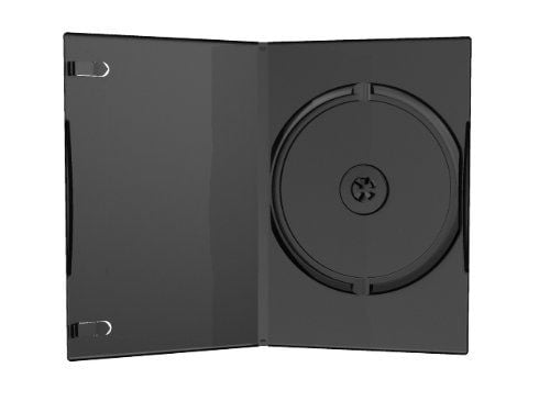 MediaRange DVD Case Single - DVD-videoboks - kapasitet: 1 CD/DVD - svart (en pakke 50)