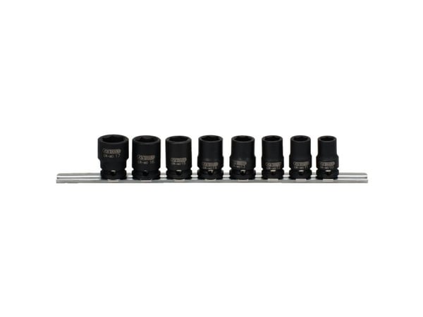 KS Tools 515.0608, Støpselsett, 3/8", 8 hoder, Krom-molybden-stål, ISO 1174, DIN 3129, ISO 2725-2, DIN 3121, 1,49 kg