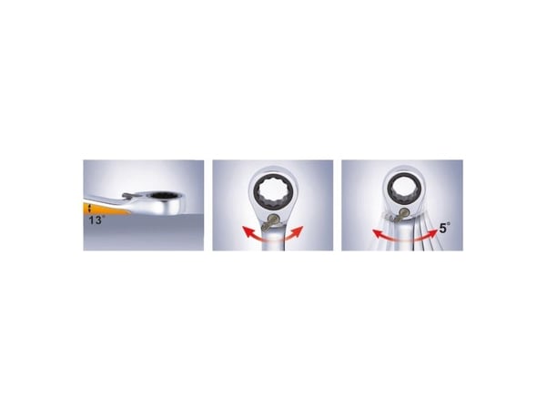 KS Tools 503.5914, 14 mm, Metallisk, Kromvanadiumstål, Matte, 15°, Tyskland