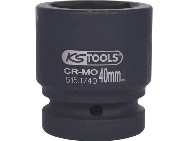 KS Tools 515.1740, Kraftpipe, Sort, 1 hoder, 1", Metrisk, 40 mm
