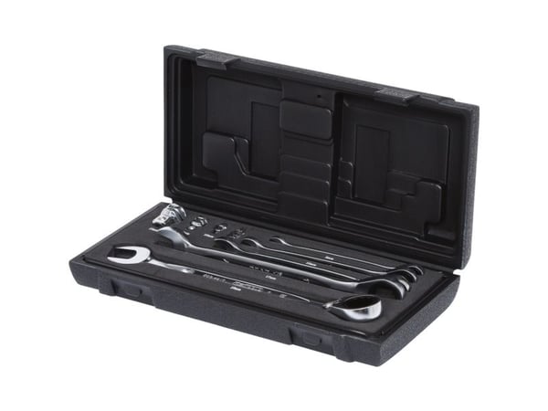 KS Tools 503.4650, Krom-vanadium-stål, 72 stk, DIN 3113, ISO 3318, DIN 3120, ISO 1174, 9 stk, 1,1 kg