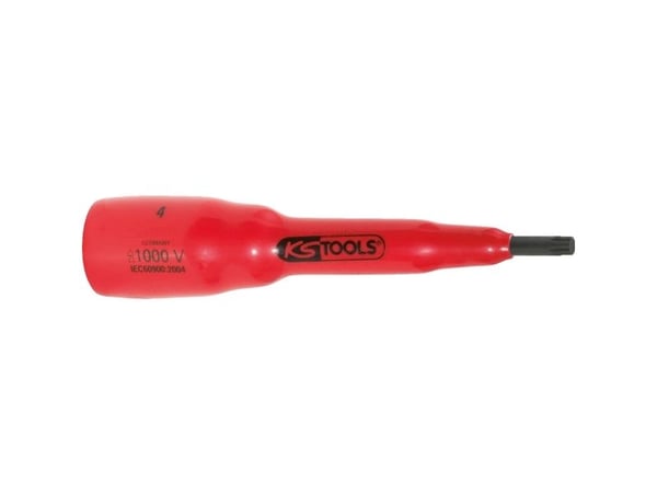 KS Tools 117.3893, Stikkontakt, 1 hoder, Kromvanadiumstål, DIN 3120, ISO 1174, IEC 60900, 85 g