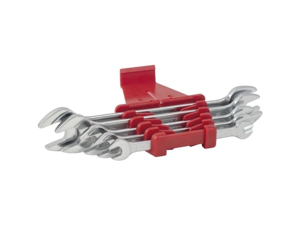 KS Tools 517.0145, Kromvanadiumstål, Kromfarget, 8x9,10x11,12x13,16x17,18x19, 465 g, 5 stykker