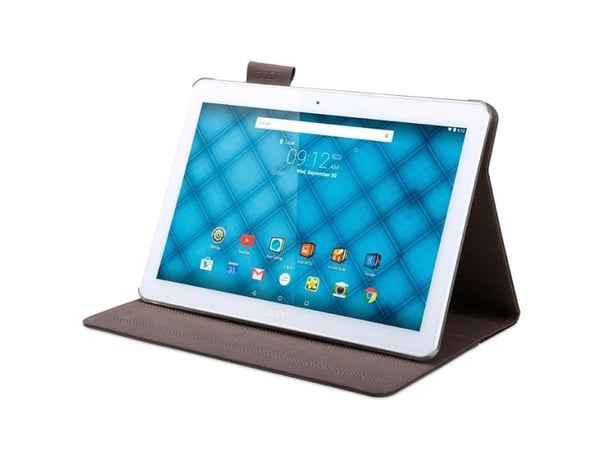 Acer Portfolio - Beskyttelsesboks lommebok for nettbrett - månestenshvit - for ICONIA ONE 10 B3-A10
