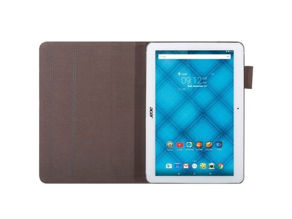 Acer Portfolio - Beskyttelsesboks lommebok for nettbrett - månestenshvit - for ICONIA ONE 10 B3-A10