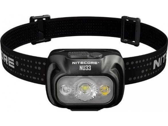 Nitecore NU33, Hodebåndslommelykt, Sort, Aluminium, Knapper, 1 m, IP66