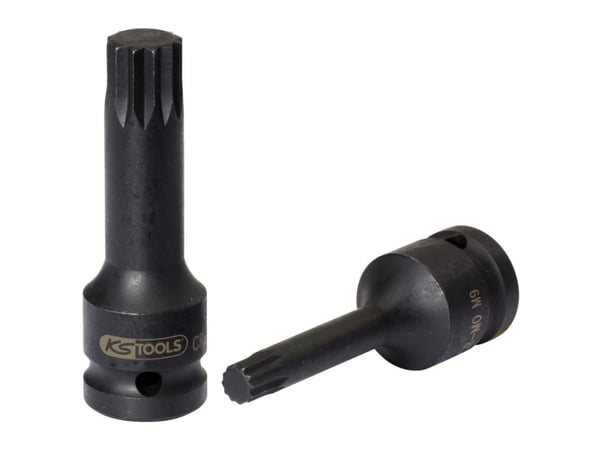 KS Tools 911.0950, Kraftpipe, Sort, 1 hoder, 1/2", Metrisk, 10 mm