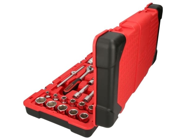 KS Tools 951.0646, Støpselsett, 3/8", 46 hoder, Kromvanadiumstål, 3,8 kg