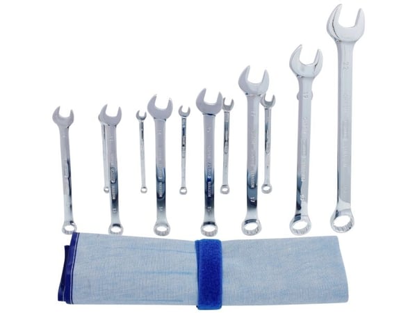 KS Tools 518.0643, 6,7,8,9,10,11,12,13,14,15,17,19,22 mm, Sølv, Stål, 13 stykker