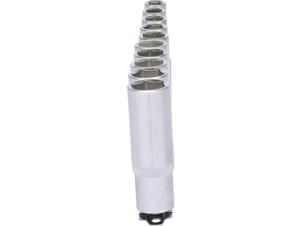 KS Tools 917.0615, Hylssats, 1/2", 10 huvuden, Kromvanadinstål, DIN 3120, ISO 1174, DIN 3124, ISO 2725, 1,5 kg