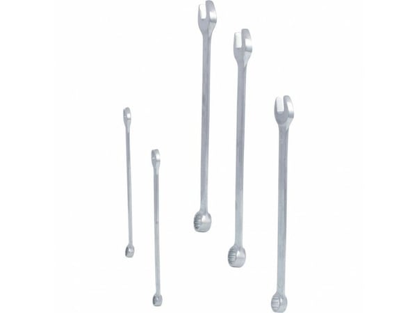 KS Tools 517.1500, 8,10,13,17,19 mm, Krom, Kromvanadiumstål, 15°, 5 stykker