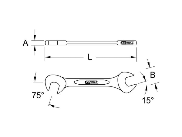 KS Tools 517.1842, Kromvanadinstål, 140 mm, 68 g, 1 styck