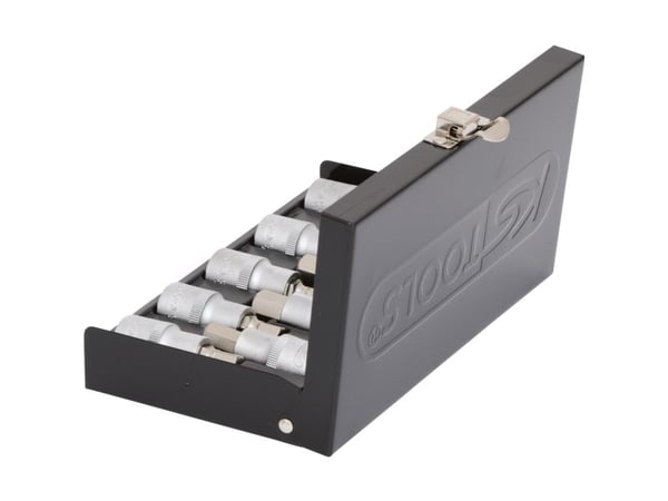 KS Tools 911.1321, Støpselsett, 1/2", Metrisk, 1 hoder, 4,5,6,7,8,10,12,14,17 mm, Kromvanadiumstål